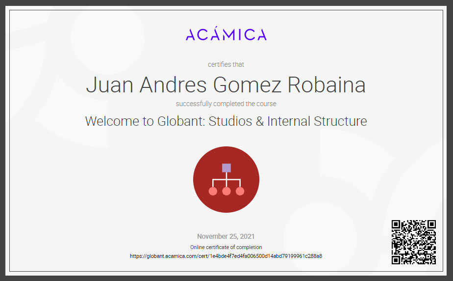 Welcome To Globant'Studios and Internal Structure
